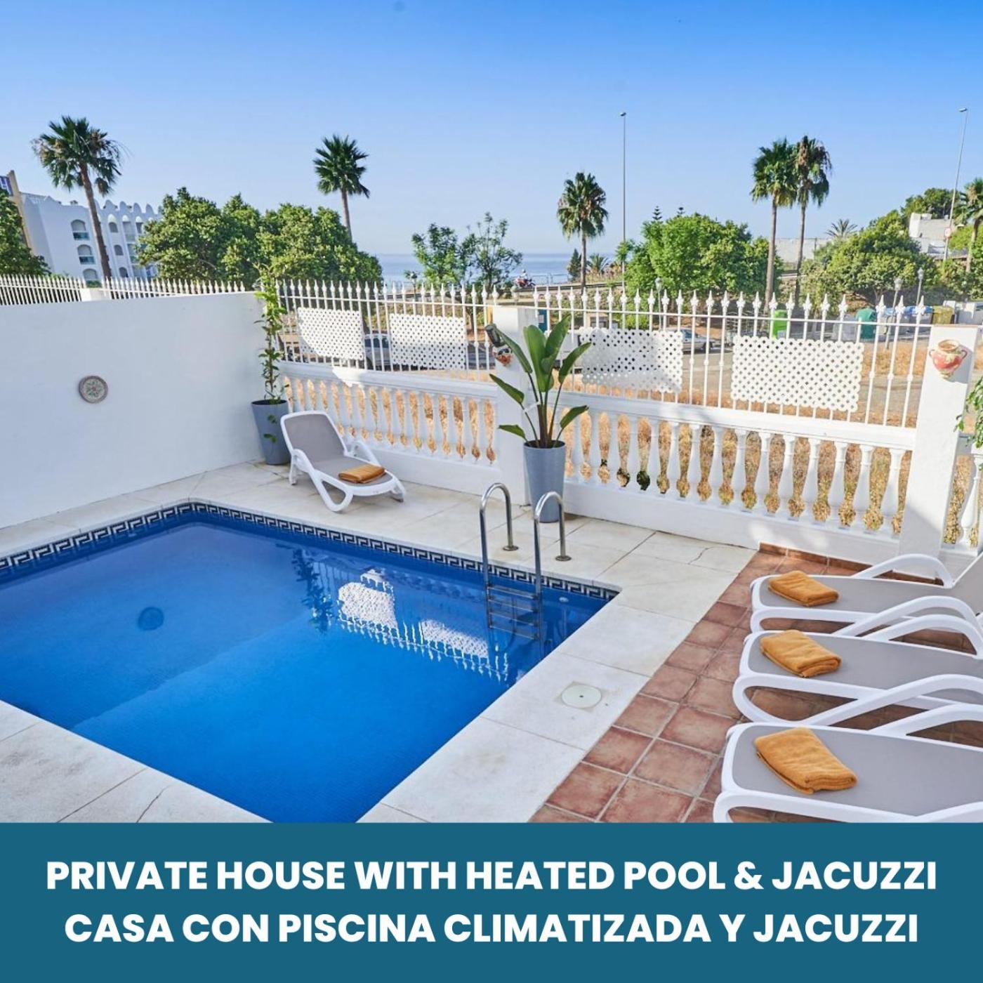 Villa Pura - Private Jacuzzi & Heated Pool Nerja Ngoại thất bức ảnh